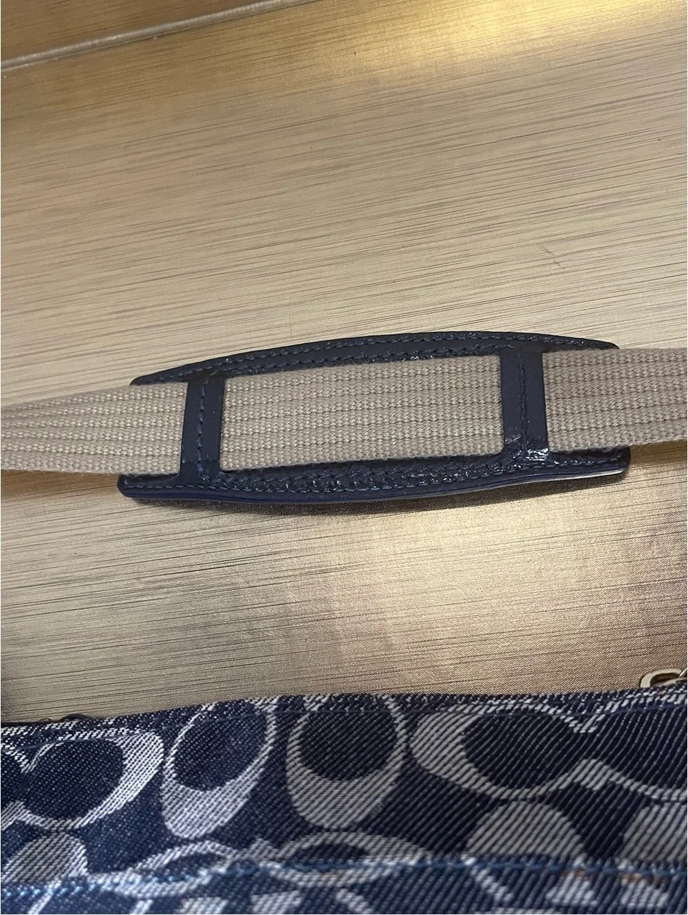 Coach Signature Canvas Crossbody Bag with Turnlock Closure